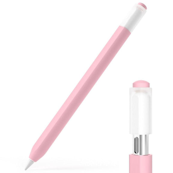 For Apple Pencil (USB-C) Jelly Silicone Stylus Pen Protective Cover(Pink)