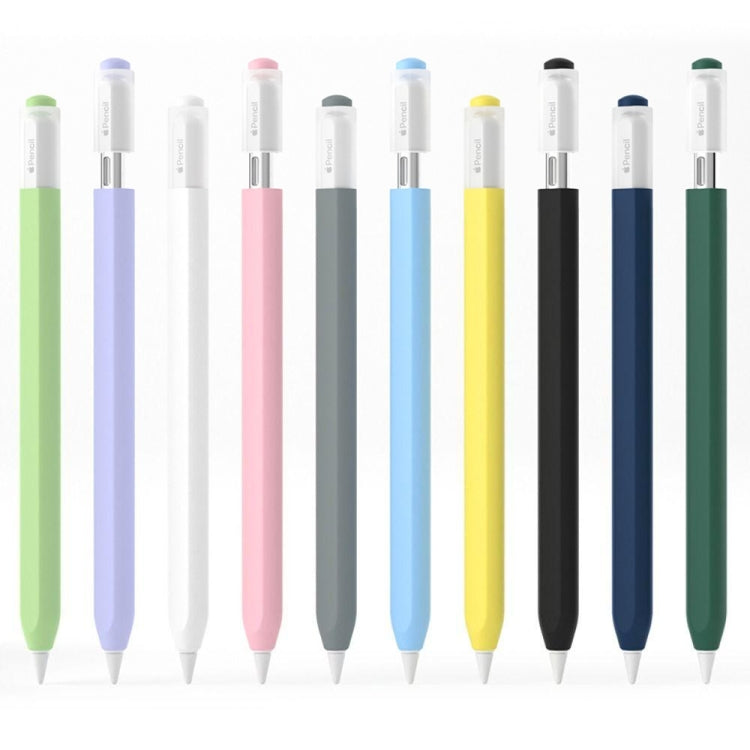 For Apple Pencil (USB-C) Jelly Silicone Stylus Pen Protective Cover(Yellow)