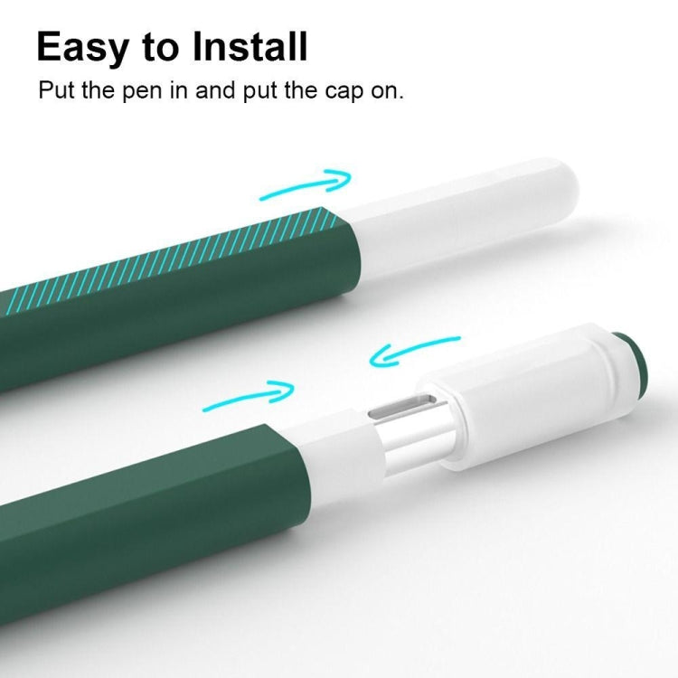 For Apple Pencil (USB-C) Jelly Silicone Stylus Pen Protective Cover(Black)