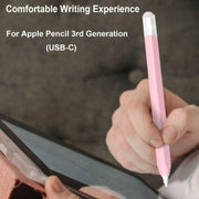 For Apple Pencil (USB-C) Jelly Silicone Stylus Pen Protective Cover(Black)
