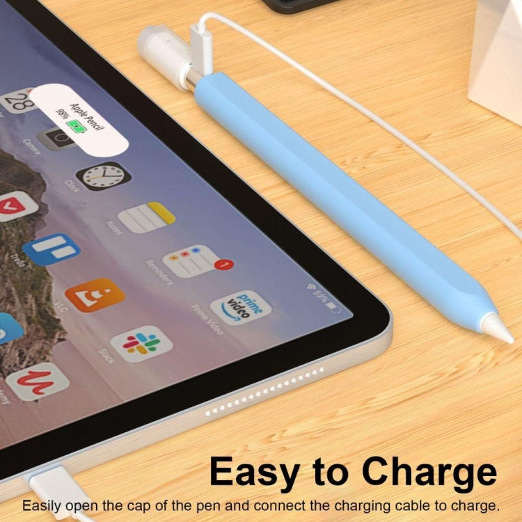 For Apple Pencil (USB-C) Jelly Silicone Stylus Pen Protective Cover(Yellow)
