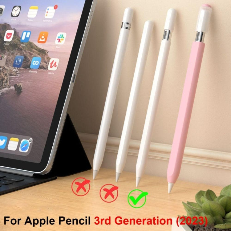 For Apple Pencil (USB-C) Jelly Silicone Stylus Pen Protective Cover(Black)
