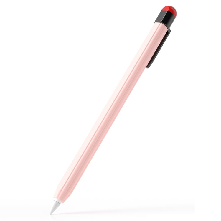 For Apple Pencil 2 Pen Clip Ultra Thin Series Stylus Pen Protective Case(Pink)