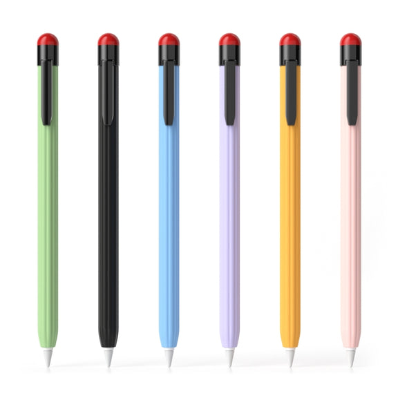 For Apple Pencil 2 Pen Clip Ultra Thin Series Stylus Pen Protective Case(Matcha Green)