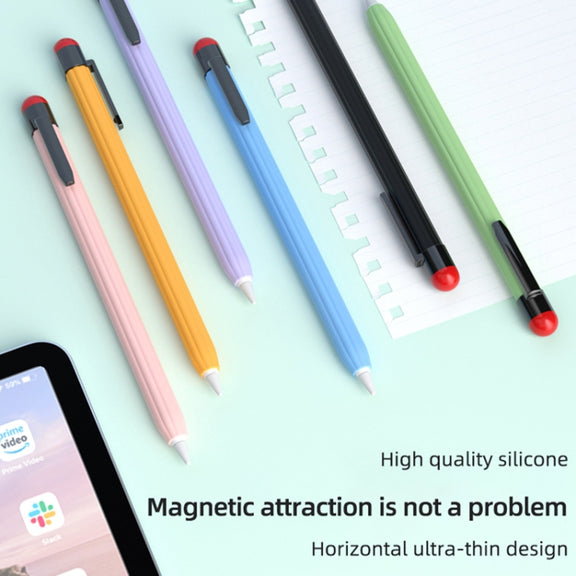 For Apple Pencil 2 Pen Clip Ultra Thin Series Stylus Pen Protective Case(Matcha Green)