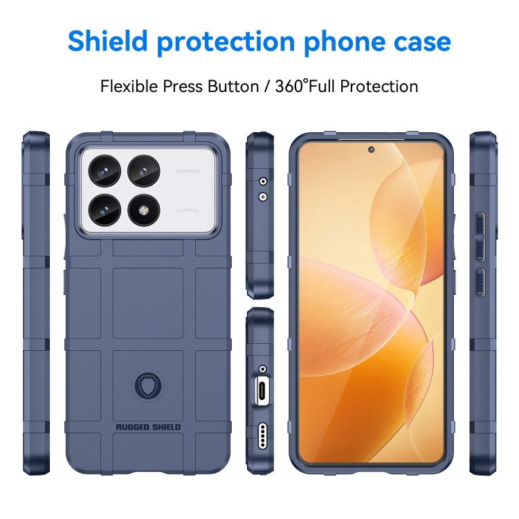 For Xiaomi Redmi K70 Full Coverage Shockproof TPU Phone Case(Blue)