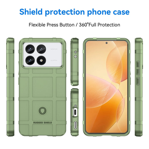 For Xiaomi Redmi K70 Pro Full Coverage Shockproof TPU Phone Case(Green)