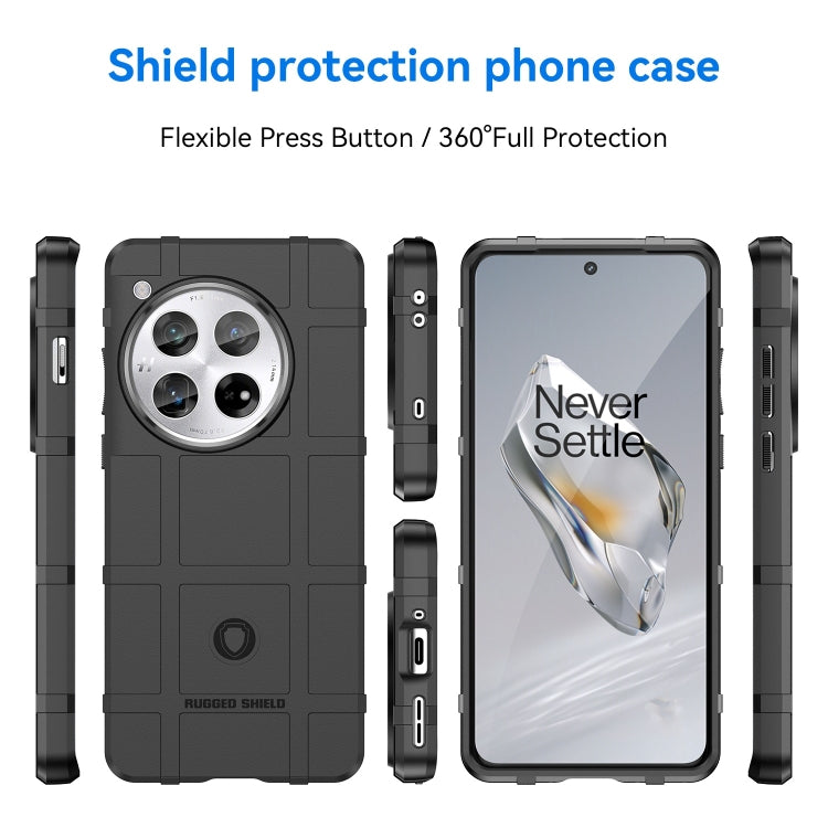 For OnePlus 12 Full Coverage Shockproof TPU Phone Case(Black)