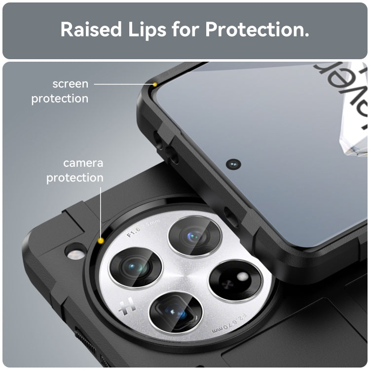 For OnePlus 12 Full Coverage Shockproof TPU Phone Case(Black)