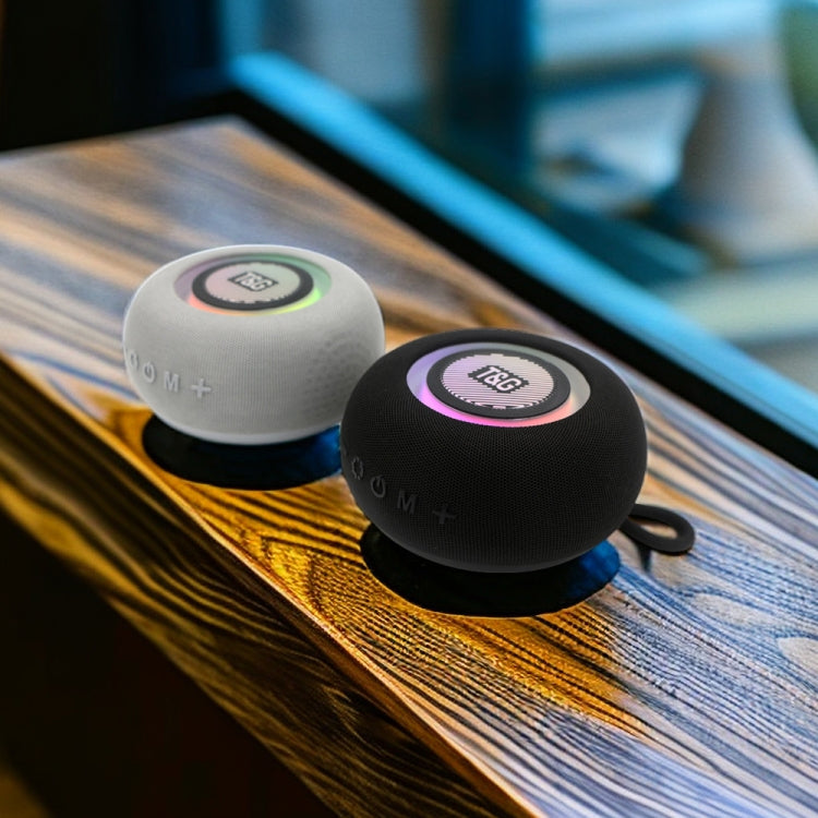 T&G TG-411 Portable Outdoor TWS Wireless Bluetooth Speaker with RGB Colorful Light(Black)