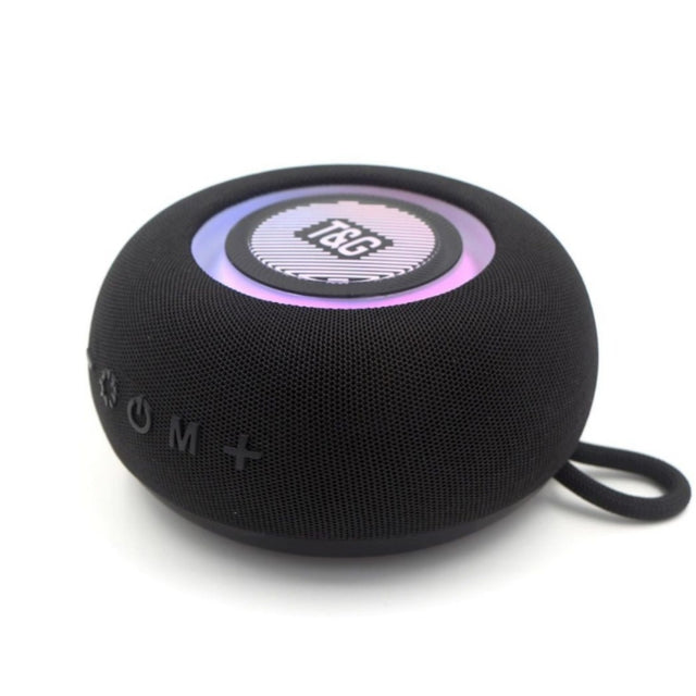 T&G TG-411 Portable Outdoor TWS Wireless Bluetooth Speaker with RGB Colorful Light(Black)