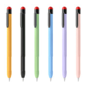 For Apple Pencil 2 Pen Clip Silicone Stylus Pen Protective Case(Matcha Green)
