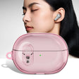 For Huawei FreeBuds Pro 3 Wireless Earphone TPU+PC Protective Case with Metal Buckle(Transparent Pink) - Huawei Earphone Case by PMC TechLife | Online Shopping South Africa | PMC TechLife | Buy Now Pay Later Mobicred