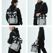 Cwatcun D95 Large Capacity Photography Backpack Shoulders Laptop Camera Bag, Size:27 x 37 x 16cm(Silver Grey)