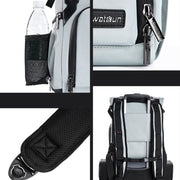 Cwatcun D95 Large Capacity Photography Backpack Shoulders Laptop Camera Bag, Size:30.5 x 18 x 38cm(Silver Grey)