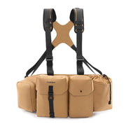 Cwatcun D104 Camera Waist Pack Vest Bag, Size:59.5 x 9.5 x 21cm(Earth)