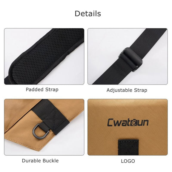 Cwatcun D104 Camera Waist Pack Vest Bag, Size:59.5 x 9.5 x 21cm(Earth)