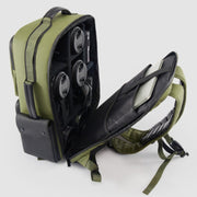 Cwatcun D117 Large Capacity Photography Backpack Shoulders Laptop Camera Bag, Size:42 x 31 x 13cm(Army Green)