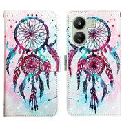 For Xiaomi Redmi 13C 3D Painting Horizontal Flip Leather Phone Case(Color Drop Wind Chimes)