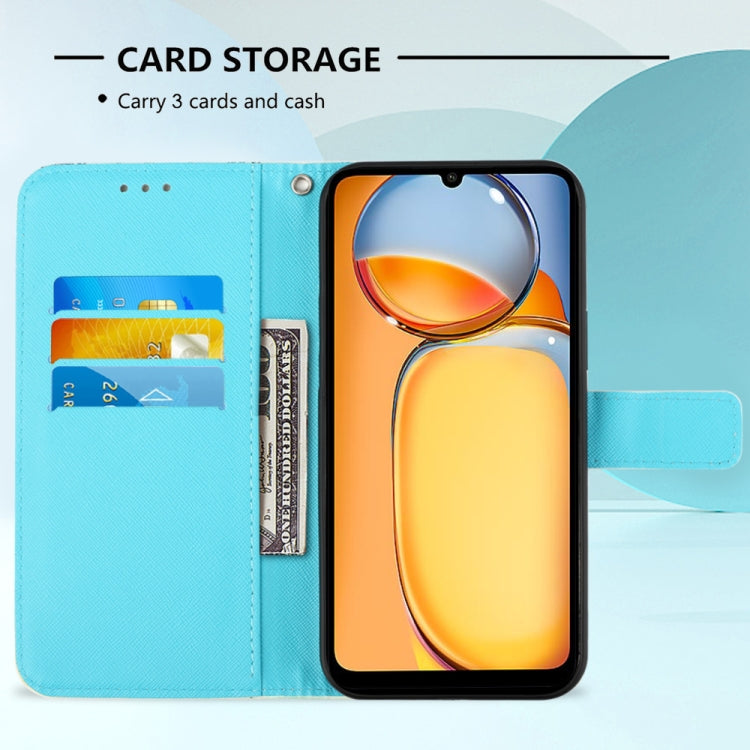 For Xiaomi Redmi 13C 3D Painting Horizontal Flip Leather Phone Case(Color Drop Wind Chimes)