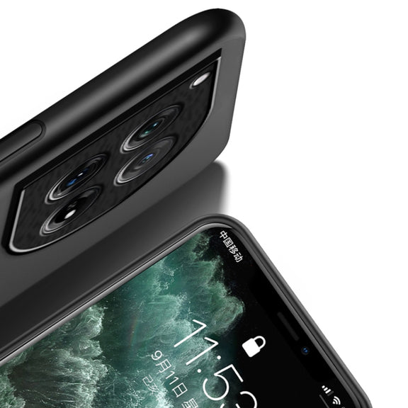 For OnePlus 12 Classic Tilt Strip Grain Magnetic Shockproof PC + TPU Phone Case(Black)
