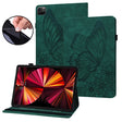 For iPad Pro 12.9 2022 / Air 13 2024 Big Butterfly Embossed Leather Tablet Case(Green) - iPad Pro 12.9 (2022/2021) Cases by PMC TechLife | Online Shopping South Africa | PMC TechLife | Buy Now Pay Later Mobicred