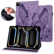 For iPad Pro 11 2024 Big Butterfly Embossed Leather Tablet Case(Purple) - iPad Pro 11 2024 Cases by PMC TechLife | Online Shopping South Africa | PMC TechLife | Buy Now Pay Later Mobicred