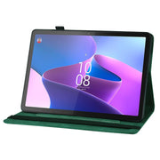 For Lenovo Tab P12 / Xiaoxin Pad Pro 12.7 Big Butterfly Embossed Leather Tablet Case(Green)