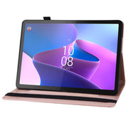 For Lenovo Tab P12 / Xiaoxin Pad Pro 12.7 Big Butterfly Embossed Leather Tablet Case(Rose Gold)