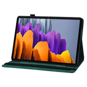 For Samsung Galaxy Tab S9 FE+ / S9+ / S8+ Big Butterfly Embossed Leather Tablet Case(Green)