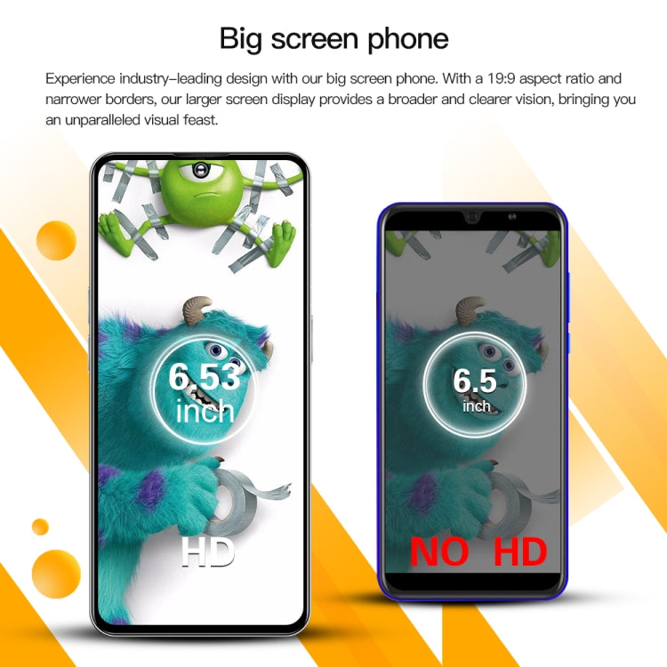 C20 Art Edition, 3GB+32GB, 6.53 inch Face Identification Android 8.1 MTK6753 Octa Core , Network: 4G, Dual SIM(Orange)