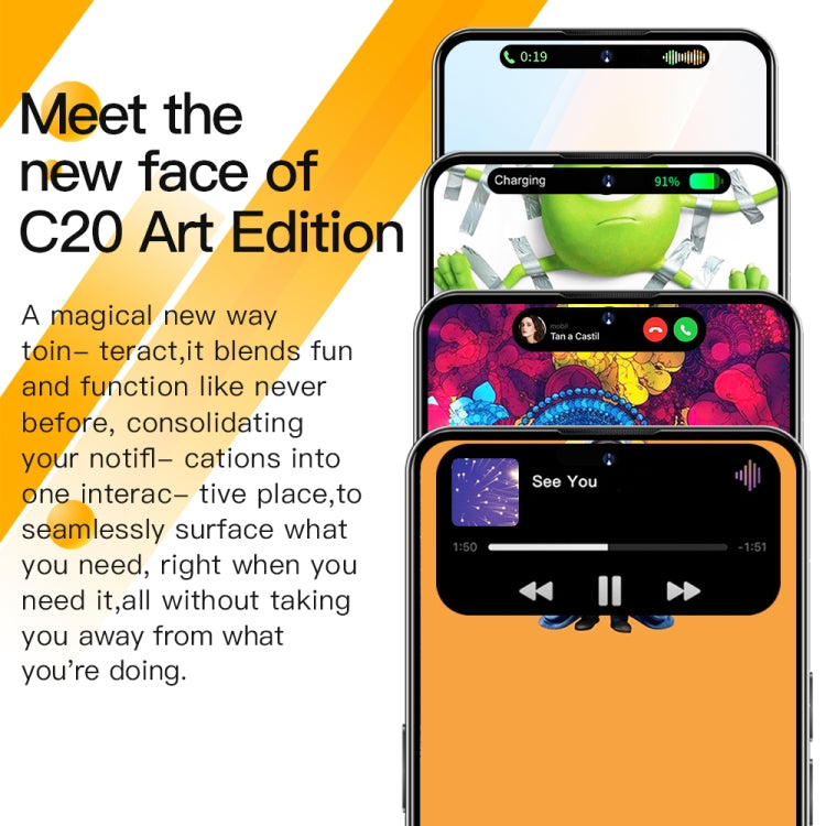 C20 Art Edition, 3GB+32GB, 6.53 inch Face Identification Android 8.1 MTK6753 Octa Core , Network: 4G, Dual SIM(Black)