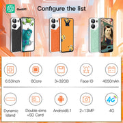 C20 Art Edition, 3GB+32GB, 6.53 inch Face Identification Android 8.1 MTK6753 Octa Core , Network: 4G, Dual SIM(Black)
