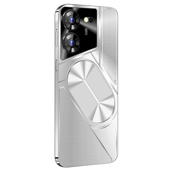 Povo5pro / PU31, 3GB+32GB, 6.53 inch Face Identification Android 8.1 MTK6753 Octa Core, Network: 4G, AI GPT4, Dual SIM(Silver)