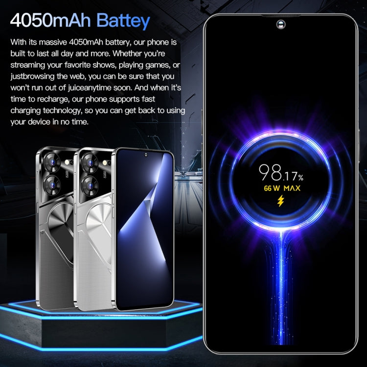 Povo5pro / PU31, 3GB+32GB, 6.53 inch Face Identification Android 8.1 MTK6753 Octa Core, Network: 4G, AI GPT4, Dual SIM(Silver)