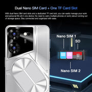 Povo5pro / PU31, 3GB+32GB, 6.53 inch Face Identification Android 8.1 MTK6753 Octa Core, Network: 4G, AI GPT4, Dual SIM(Silver)
