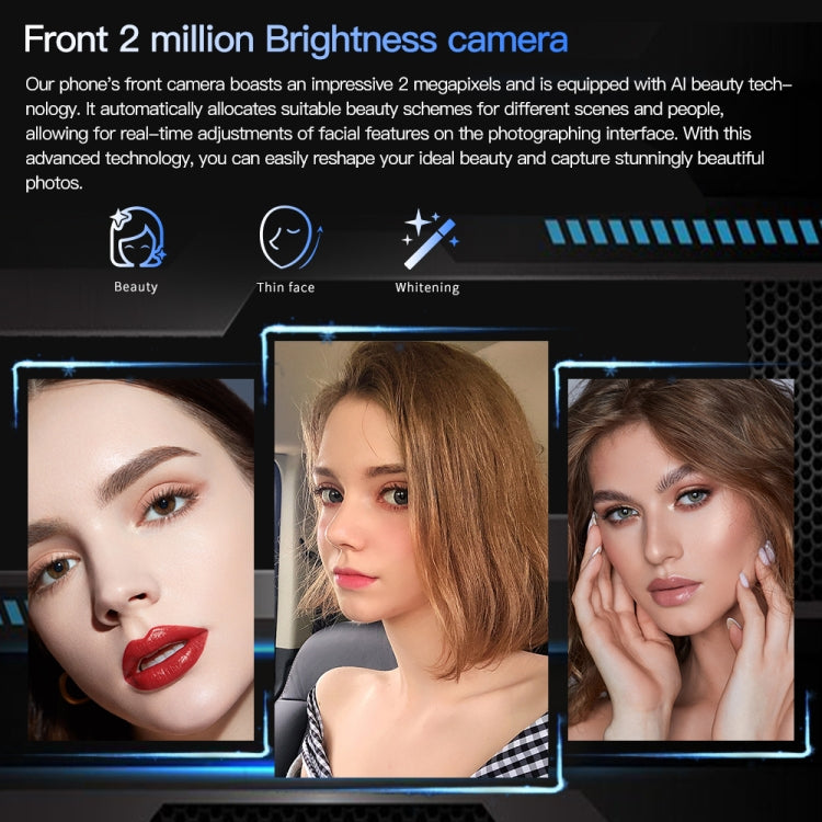 Povo5pro / PU31, 3GB+32GB, 6.53 inch Face Identification Android 8.1 MTK6753 Octa Core, Network: 4G, AI GPT4, Dual SIM(Black)