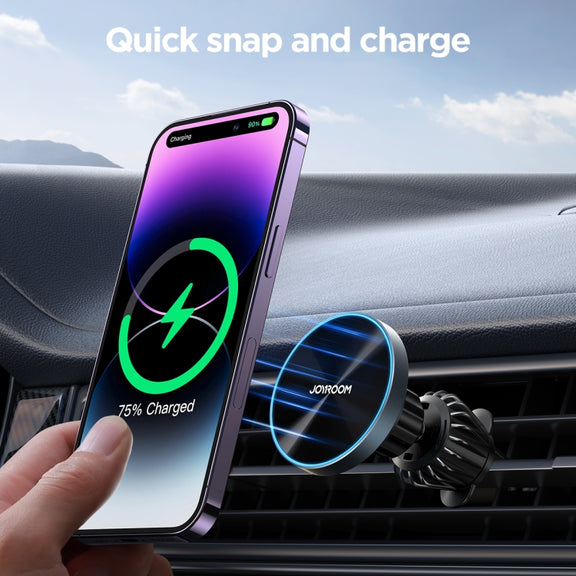 JOYROOM JR-ZS240 Pro Magnetic Wireless Car Air Outlet Charger(Black)