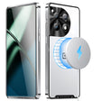 For OnePlus 12 MagSafe Magnetic Frosted Metal Phone Case(Silver) - OnePlus Cases by PMC TechLife | Online Shopping South Africa | PMC TechLife | Buy Now Pay Later Mobicred