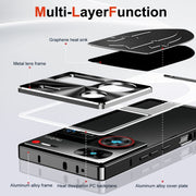 For ZTE nubia Z60 Ultra Metal Cooling Phone Case(Black)