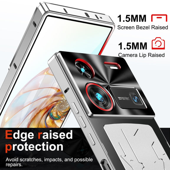 For ZTE nubia Z60 Ultra Metal Cooling Phone Case(Silver)