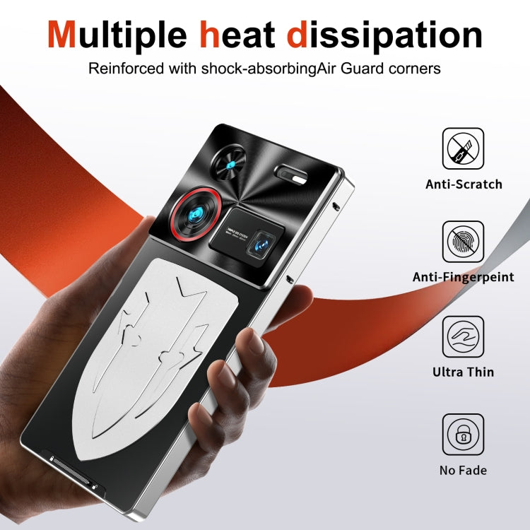 For ZTE nubia Z60 Ultra Metal Cooling Phone Case(Silver)