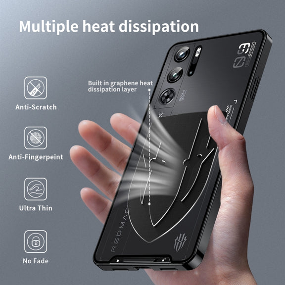 For ZTE nubia Red Magic 10 Pro / 10 Pro+ Metal Cooling Phone Case(Black)