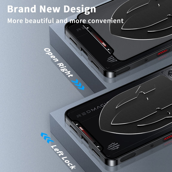 For ZTE nubia Red Magic 10 Pro / 10 Pro+ Metal Cooling Phone Case(Black)