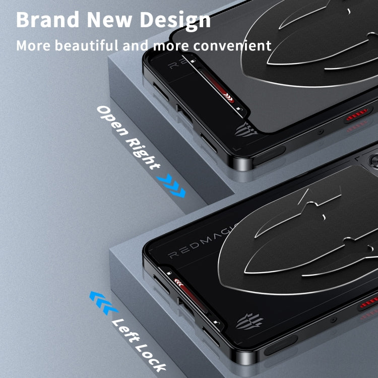 For ZTE nubia Red Magic 10 Pro / 10 Pro+ Metal Cooling Phone Case(Black)