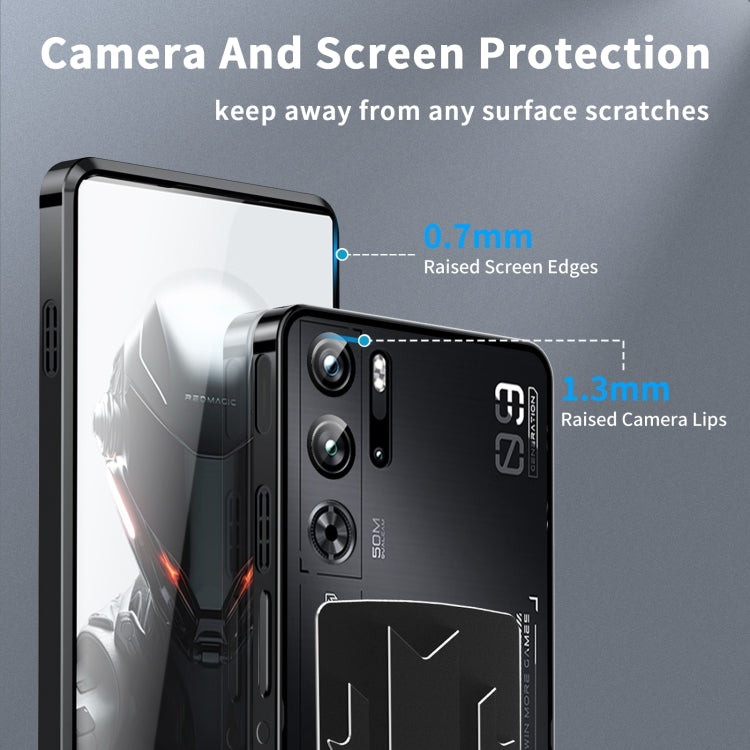 For ZTE nubia Red Magic 10 Pro / 10 Pro+ Metal Cooling Phone Case(Black)