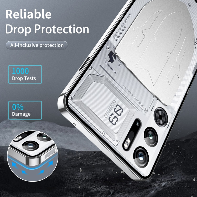 For ZTE nubia Red Magic 10 Pro / 10 Pro+ Metal Cooling Phone Case(Silver)