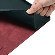 For iPad Air 13 2024 / Air 13 2025 Butterfly Cat Embossing Leather Tablet Case(Red)