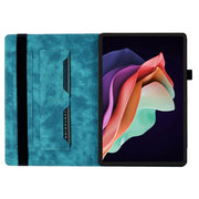 For Lenovo Tab P12 / Xiaoxin Pad Pro 12.7 Butterfly Cat Embossing Leather Tablet Case(Sky Blue)
