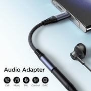 JOYROOM SY-C01 USB-C/Type-C to 3.5mm Audio Adapter Cable(Black)